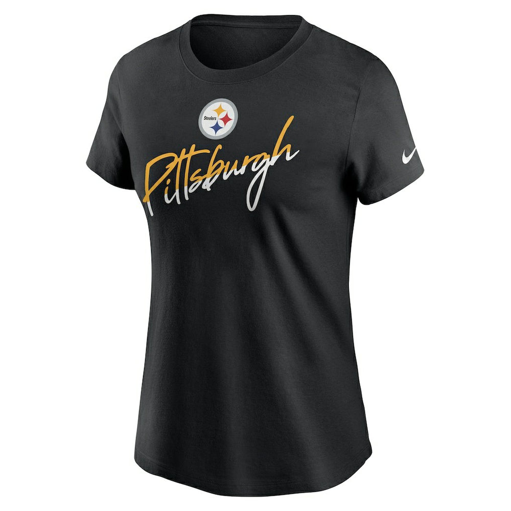 Nike Pittsburgh Steelers Women's Team City Roll T-Shirt Black