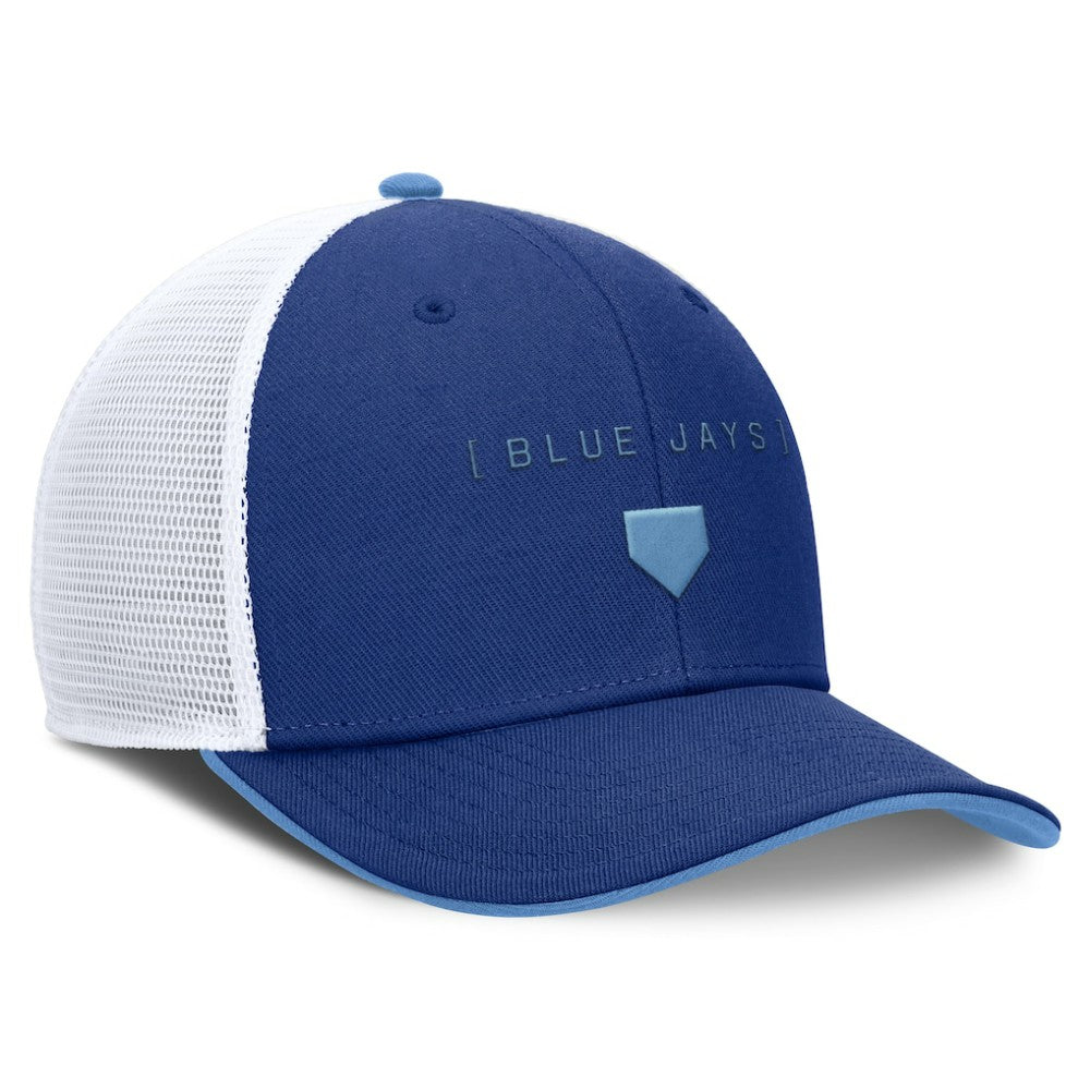 Toronto Blue Jays Nike Rise Diamond Plate Performance Trucker Flex Hat - Royal - Nike Sale