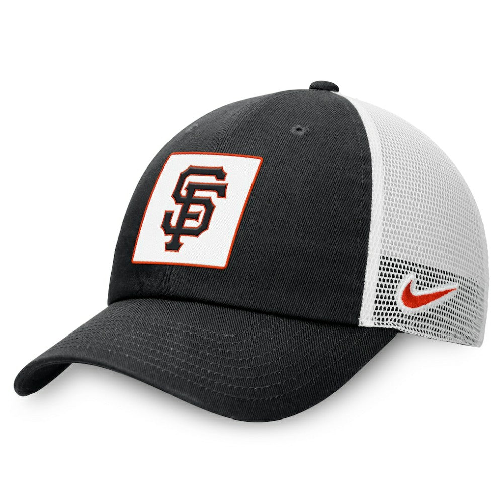 San Francisco Giants Nike Rise Adjustable Trucker Hat - Black - Nike on Sale