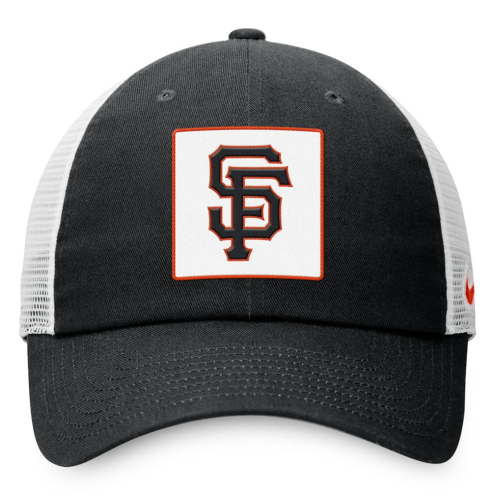 San Francisco Giants Nike Rise Adjustable Trucker Hat - Black - Nike on Sale