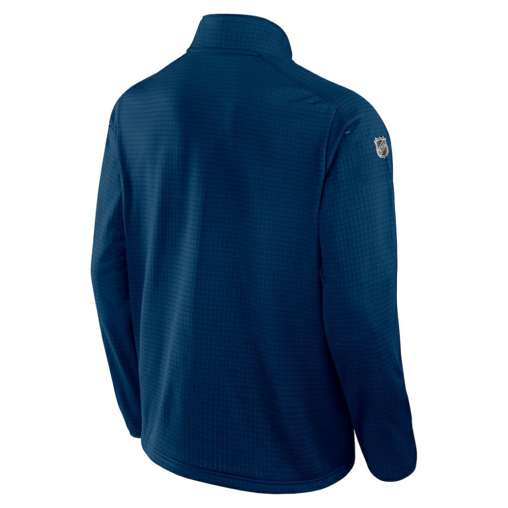 Seattle Kraken Fanatics Authentic Pro Rink Quarter-Zip Top - Deep Sea Blue - NHL 202684890