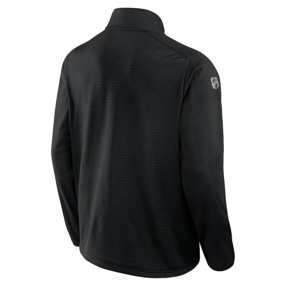 Calgary Flames Fanatics Authentic Pro Rink Quarter-Zip Top - Black - NHL 202684903