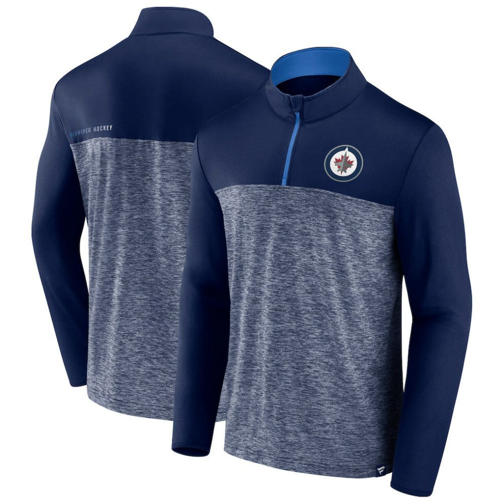 Winnipeg Jets Fanatics Iconic Defender Quarter-Zip Jacket - Navy - NHL 202684947