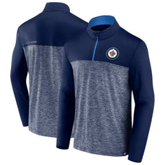 Winnipeg Jets Fanatics Iconic Defender Quarter-Zip Jacket - Navy - NHL 202684947