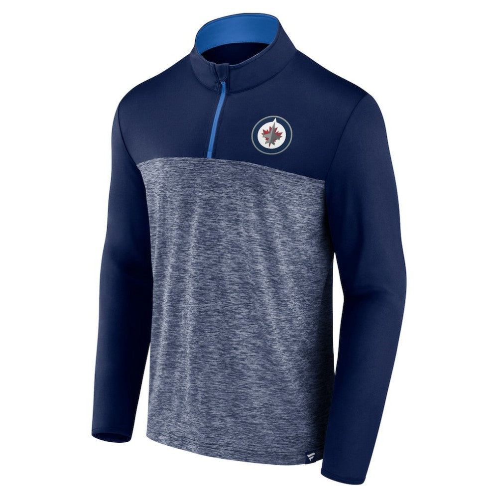 Winnipeg Jets Fanatics Iconic Defender Quarter-Zip Jacket - Navy - NHL 202684947
