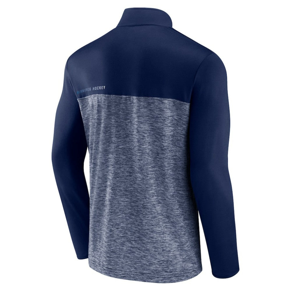 Winnipeg Jets Fanatics Iconic Defender Quarter-Zip Jacket - Navy - NHL 202684947