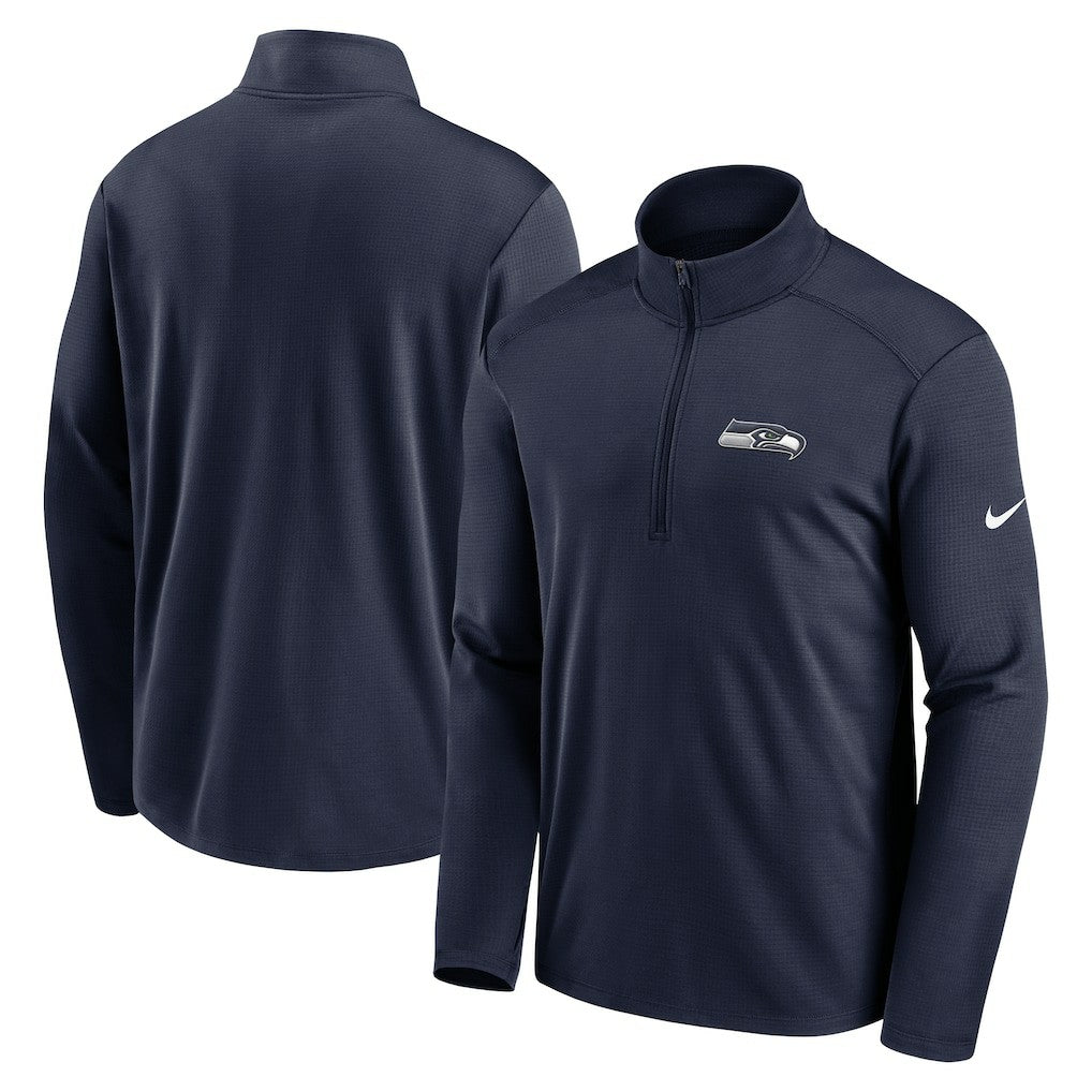 Nike Seattle Seahawks Pacer Half-Zip Pullover College Navy