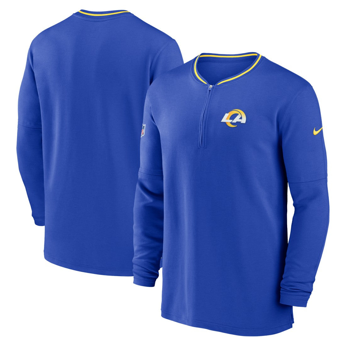 Nike Los Angeles Rams Coach Half-Zip Sweatshirt Royal