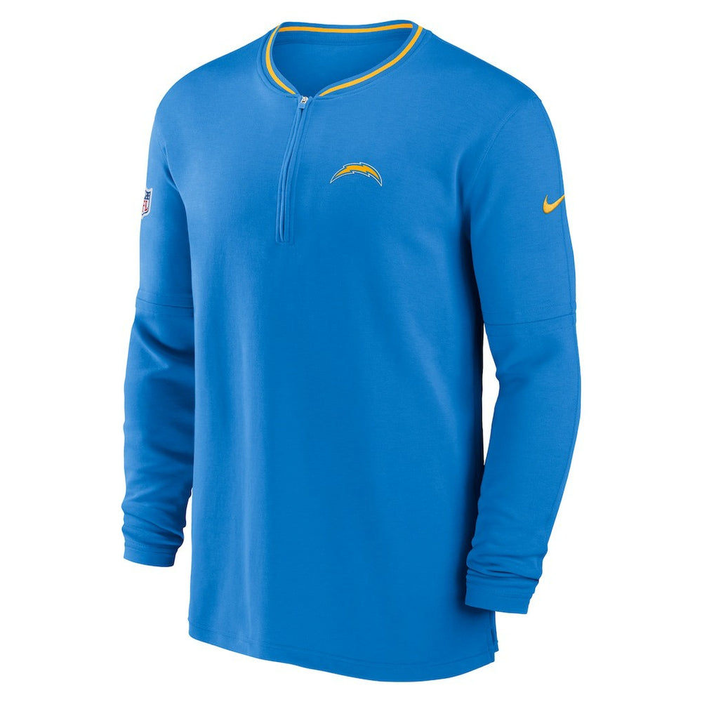 Nike Los Angeles Chargers Coach Half-Zip Sweatshirt Powder Blue