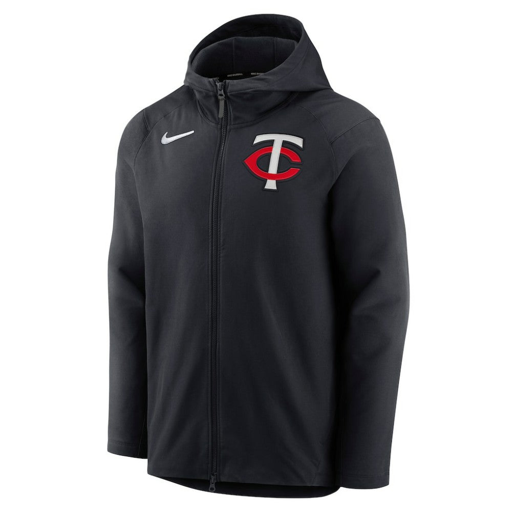 Minnesota Twins Nike Authentic Collection Player Therma Full-Zip Hoodie - Black - Nike Discount