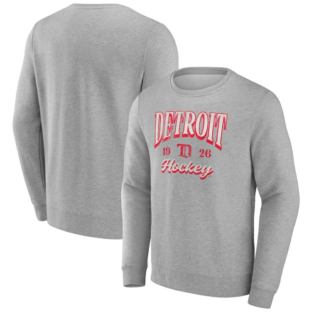 Fanatics Detroit Red Wings Gray Nimbus Fleece Pullover Sweatshirt - NHL 202685662
