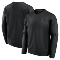 Seattle Kraken Fanatics Authentic Pro Road Fleece Sweatshirt - Black - NHL 202685665