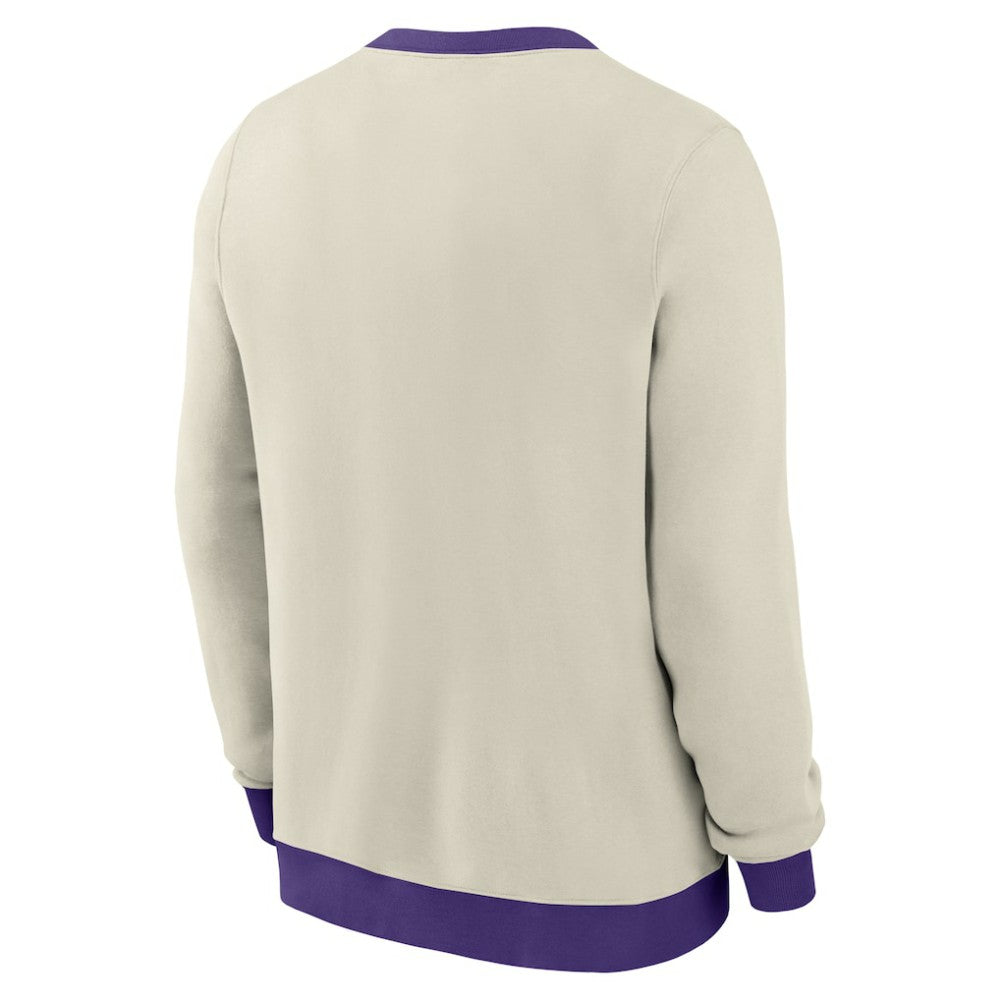 Tampa Bay Rays Nike Cooperstown Collection Fleece Pullover Sweatshirt - Cream - Nike Lifestyle