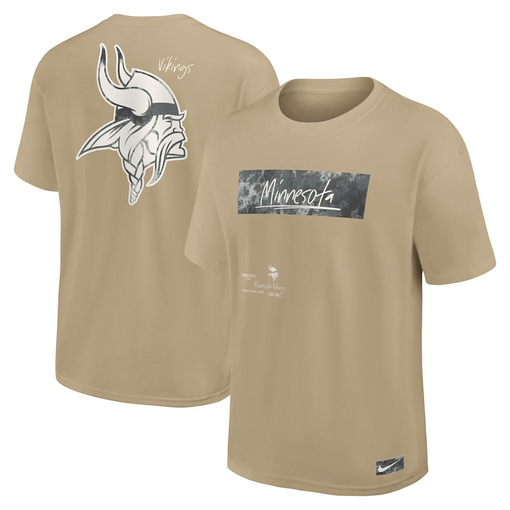 Nike Minnesota Vikings Statement Max90 T-Shirt Tan