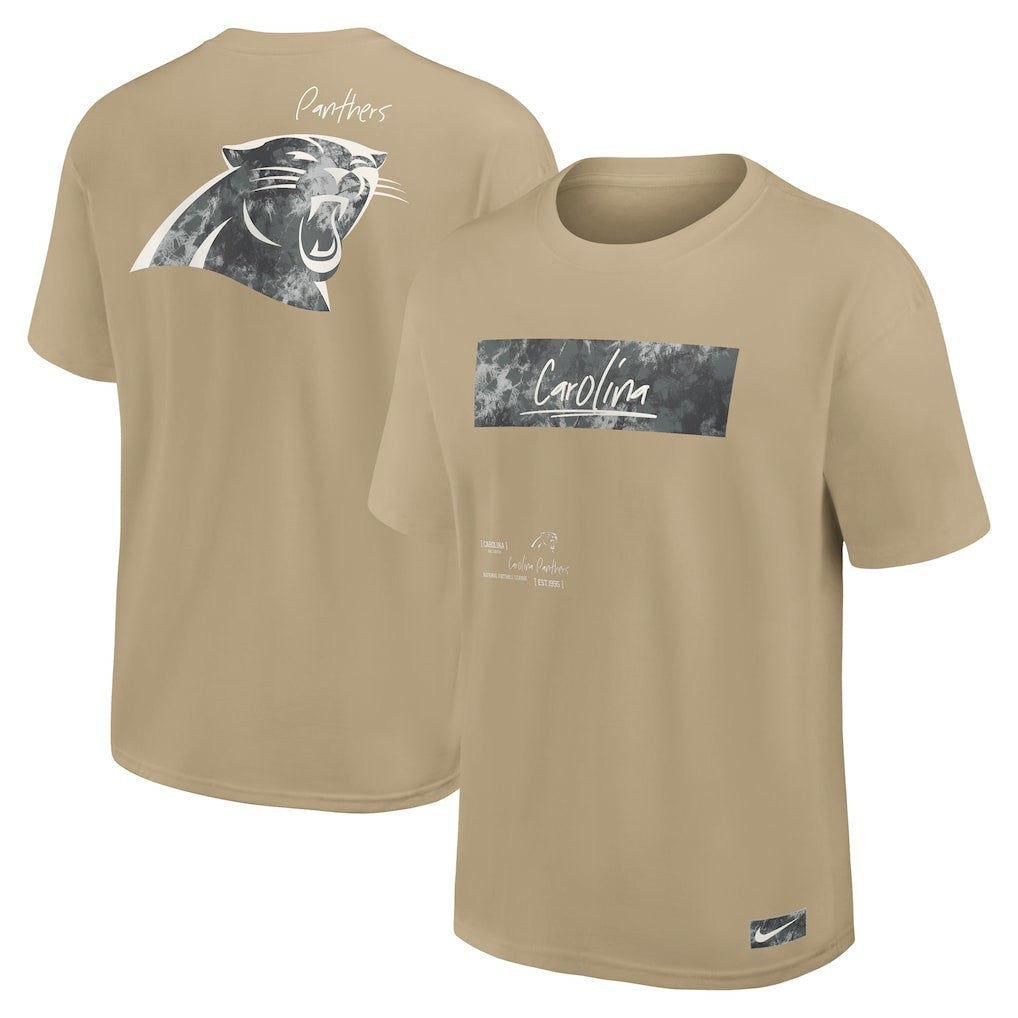 Nike Carolina Panthers Statement Max90 T-Shirt Tan