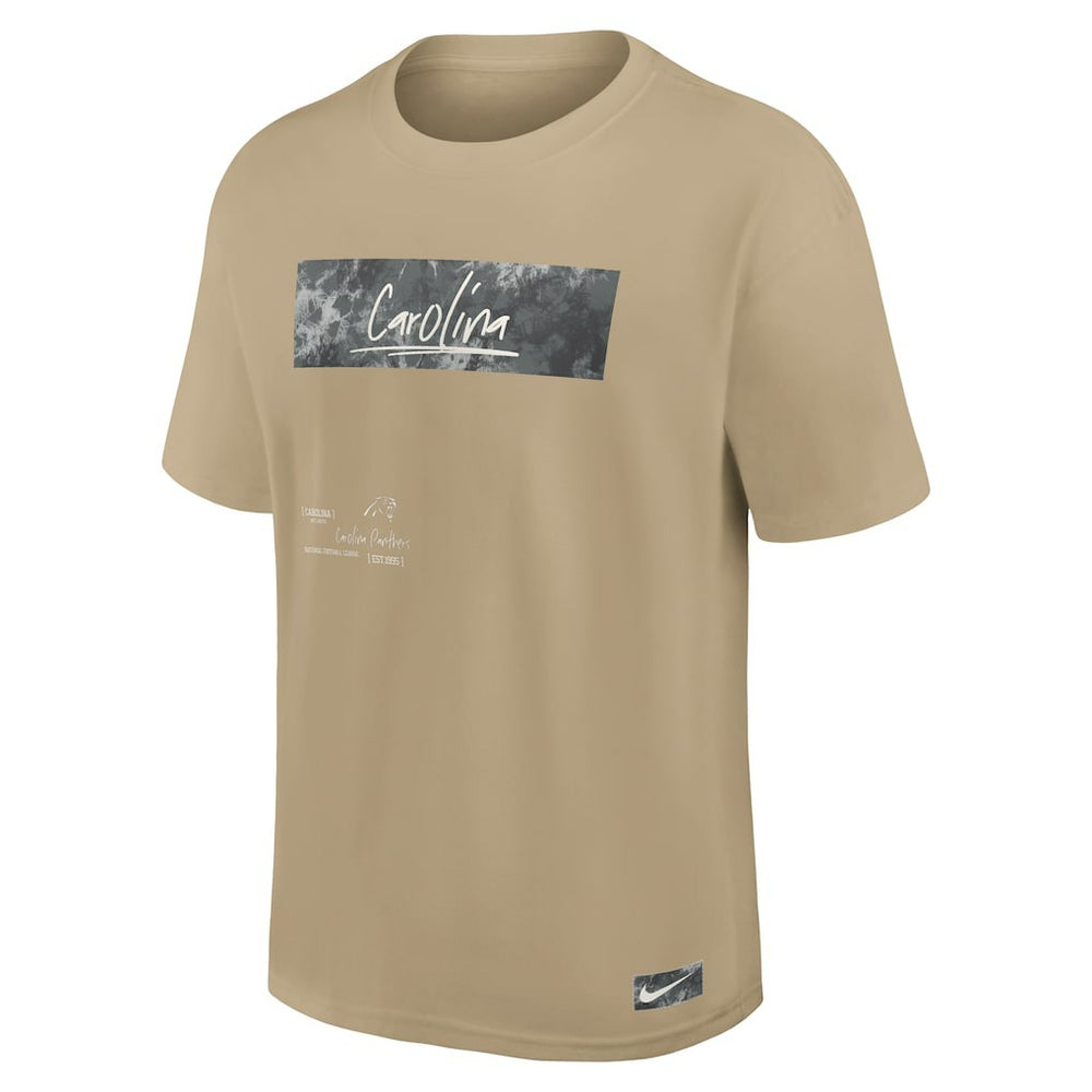 Nike Carolina Panthers Statement Max90 T-Shirt Tan