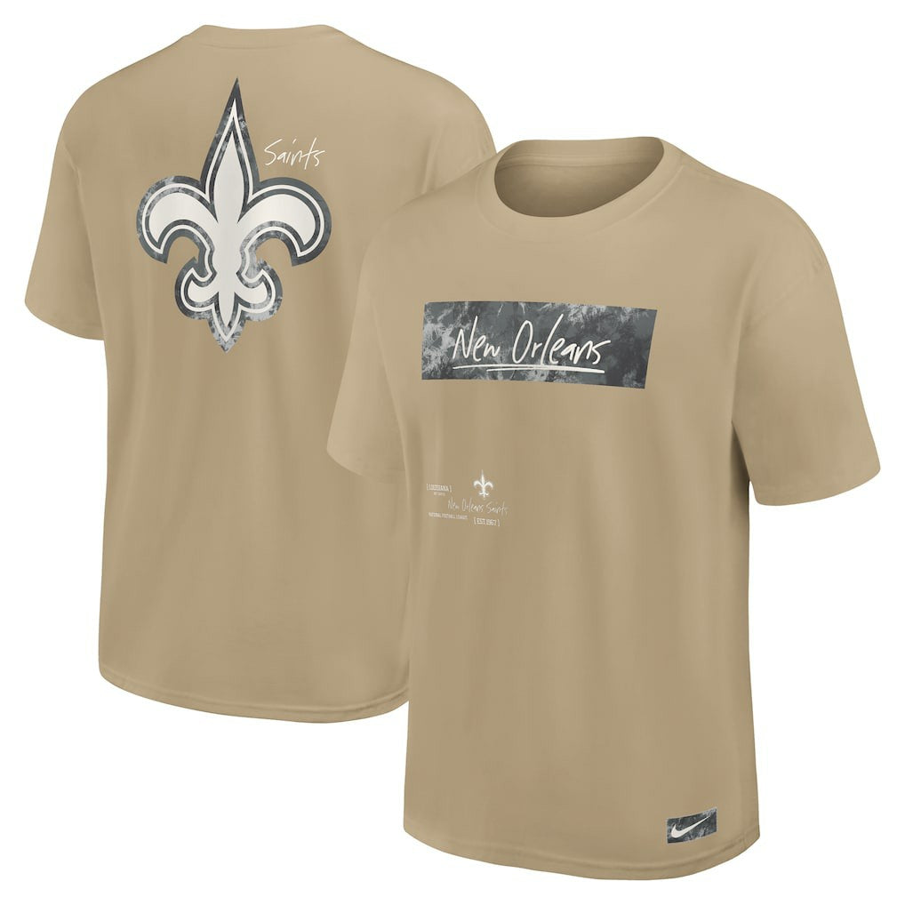 Nike New Orleans Saints Statement Max90 T-Shirt Tan