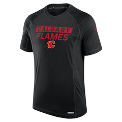 Calgary Flames Fanatics Authentic Pro Rink Tech T-Shirt - Black - NHL 202687802