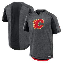 Calgary Flames Fanatics Authentic Pro Rink Performance T-Shirt - Heather Charcoal - NHL 202687825