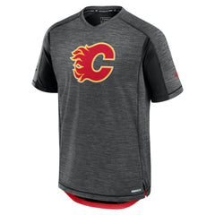 Calgary Flames Fanatics Authentic Pro Rink Performance T-Shirt - Heather Charcoal - NHL 202687825