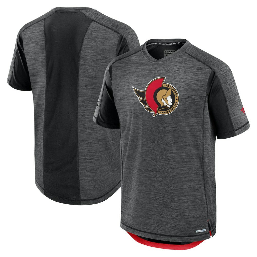 Ottawa Senators Fanatics Authentic Pro Rink Performance T-Shirt - Heather Charcoal - NHL 202687828
