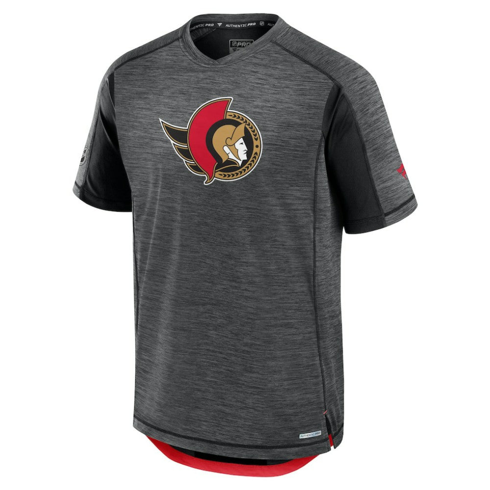 Ottawa Senators Fanatics Authentic Pro Rink Performance T-Shirt - Heather Charcoal - NHL 202687828