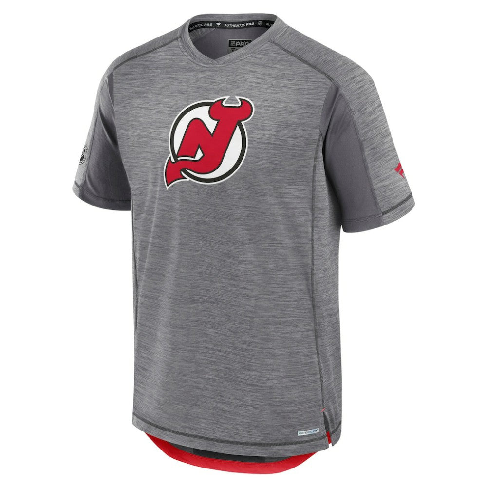 New Jersey Devils Fanatics Authentic Pro Rink Performance T-Shirt - Heather Gray - NHL 202687830