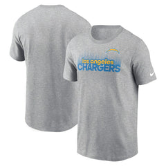 Nike Los Angeles Chargers Local Essential T-Shirt Heather Gray