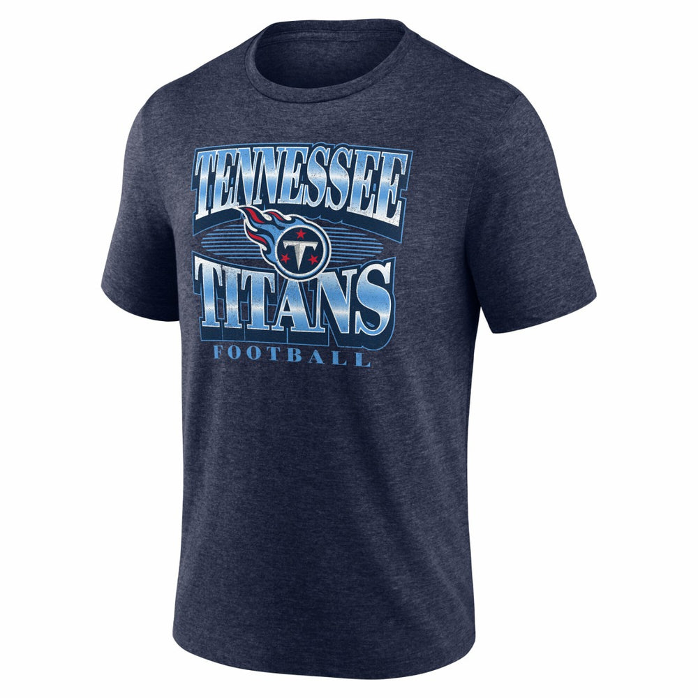Fanatics Tennessee Titans Extreme Tackle Tri-Blend T-Shirt Heather Navy