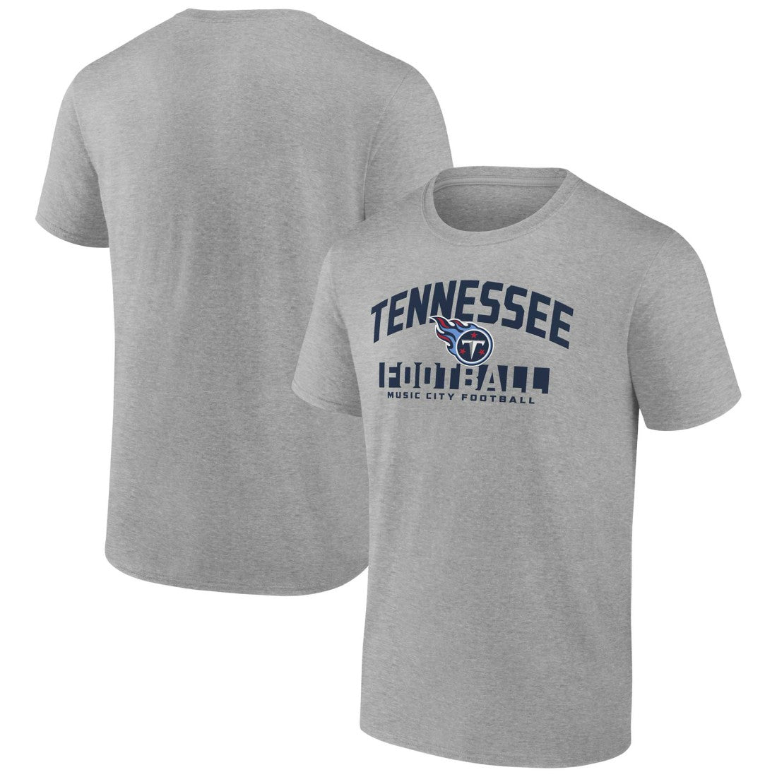 Fanatics Tennessee Titans Screen Blocking T-Shirt Heather Gray