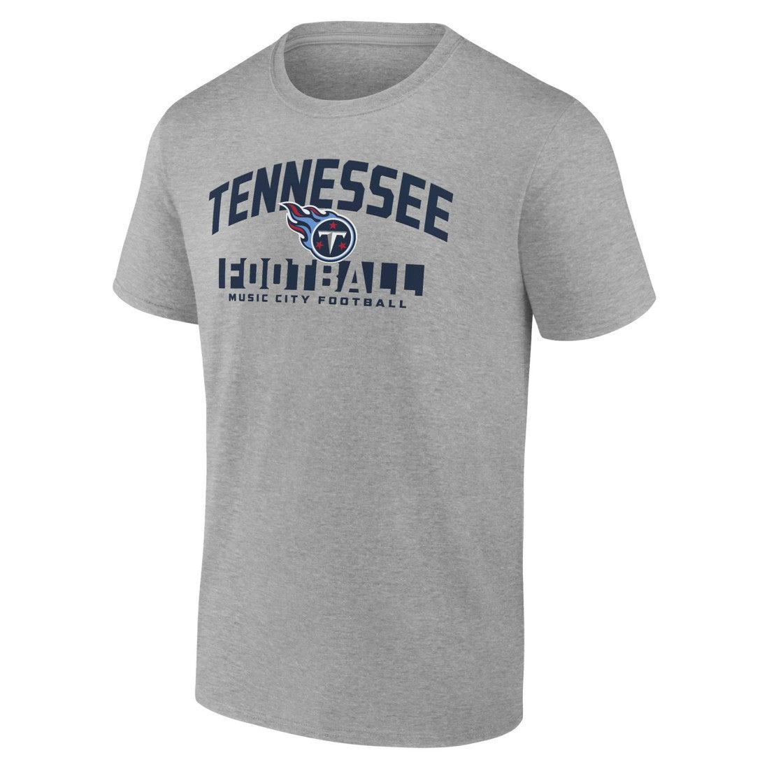 Fanatics Tennessee Titans Screen Blocking T-Shirt Heather Gray