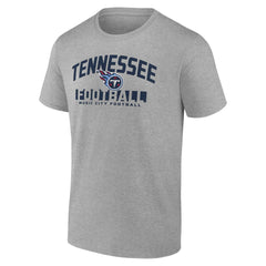 Fanatics Tennessee Titans Screen Blocking T-Shirt Heather Gray