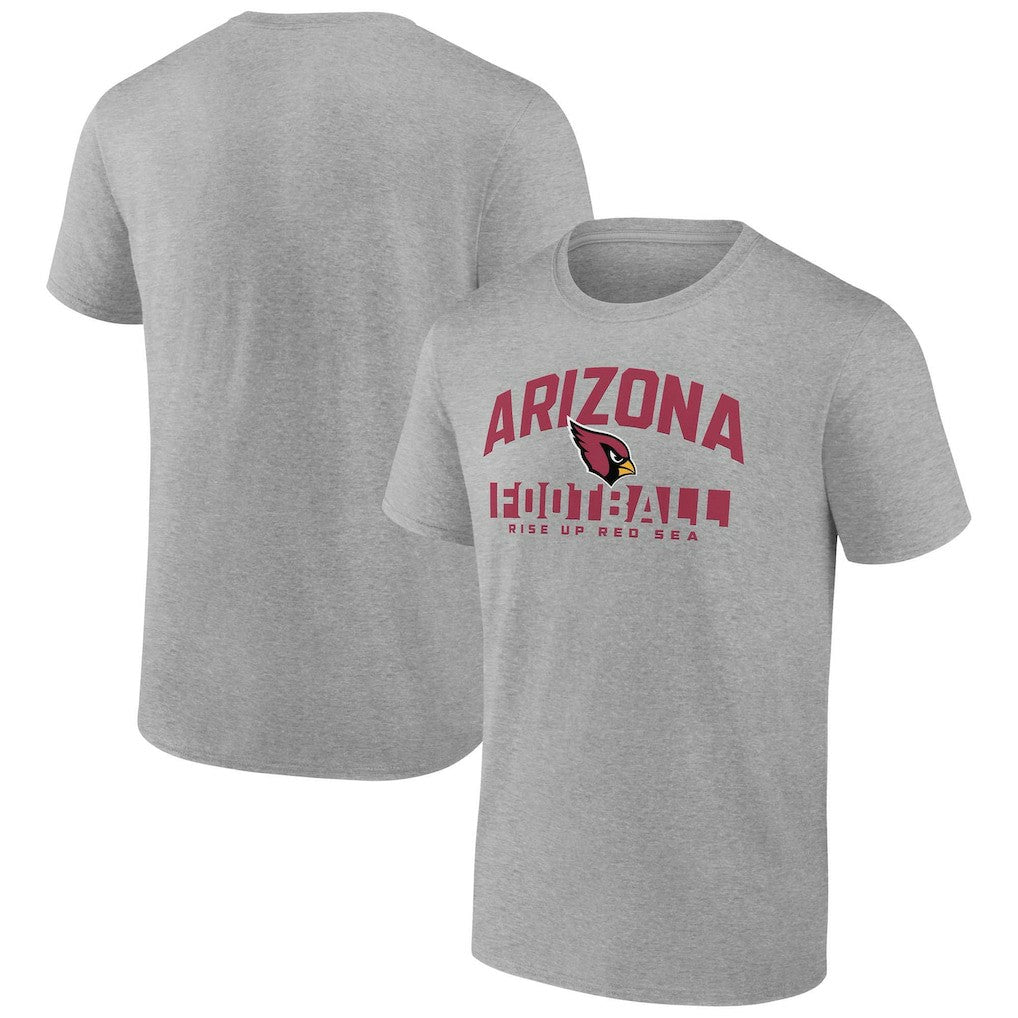 Fanatics Arizona Cardinals Screen Blocking T-Shirt Heather Gray