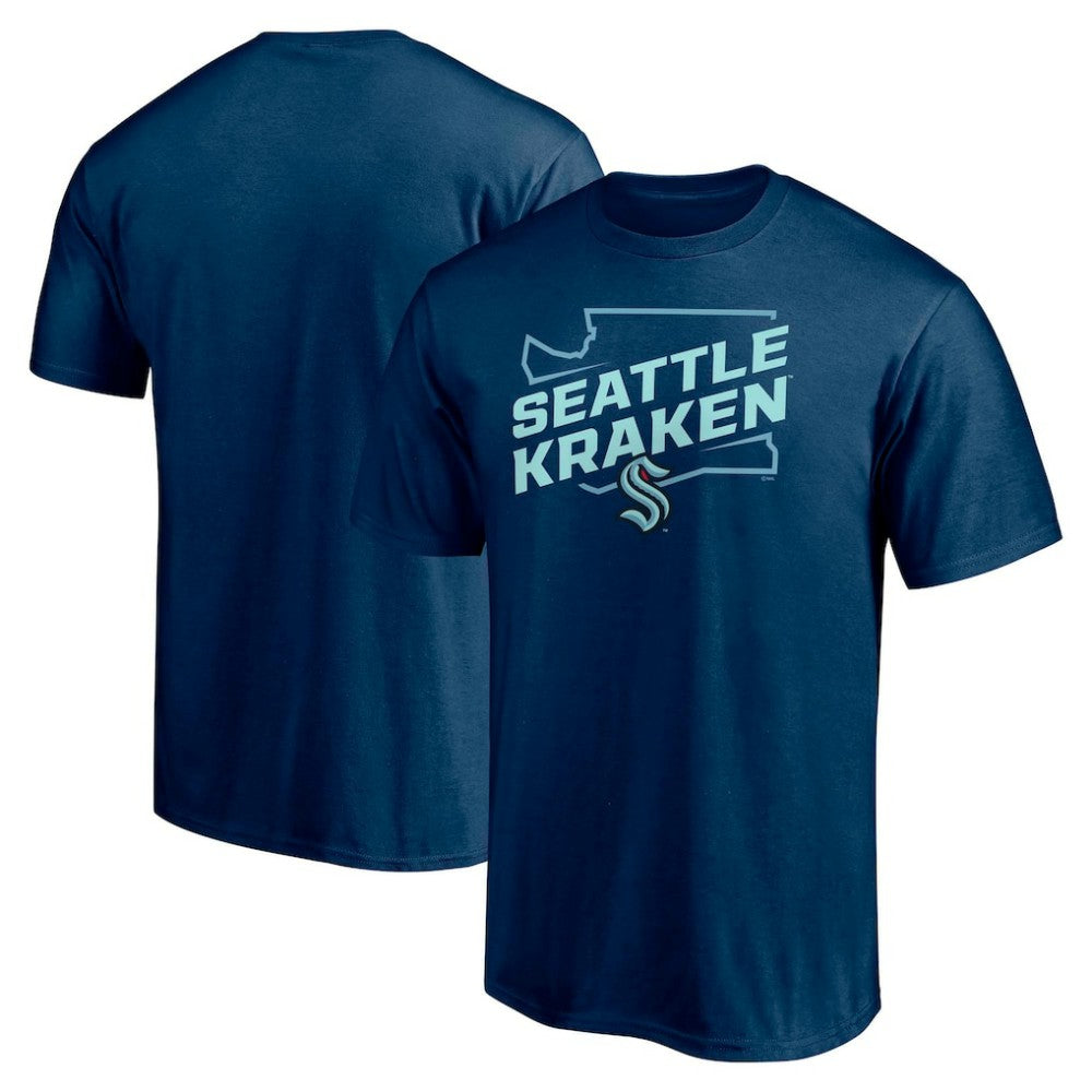 Seattle Kraken Fanatics Block Party Push Ahead T-Shirt - Deep Sea Blue - NHL 202688316