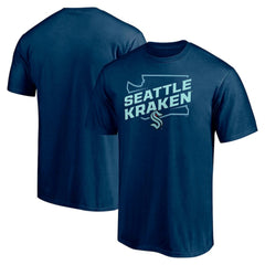 Seattle Kraken Fanatics Block Party Push Ahead T-Shirt - Deep Sea Blue - NHL 202688316