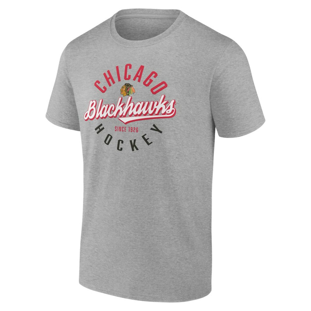 Chicago Blackhawks Fanatics Emblem T-Shirt - Gray - NHL 202688329