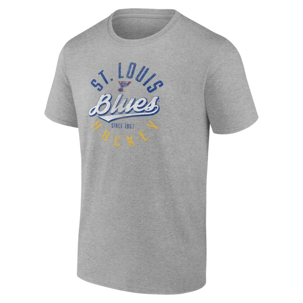 St. Louis Blues Fanatics Emblem T-Shirt - Gray - NHL 202688332