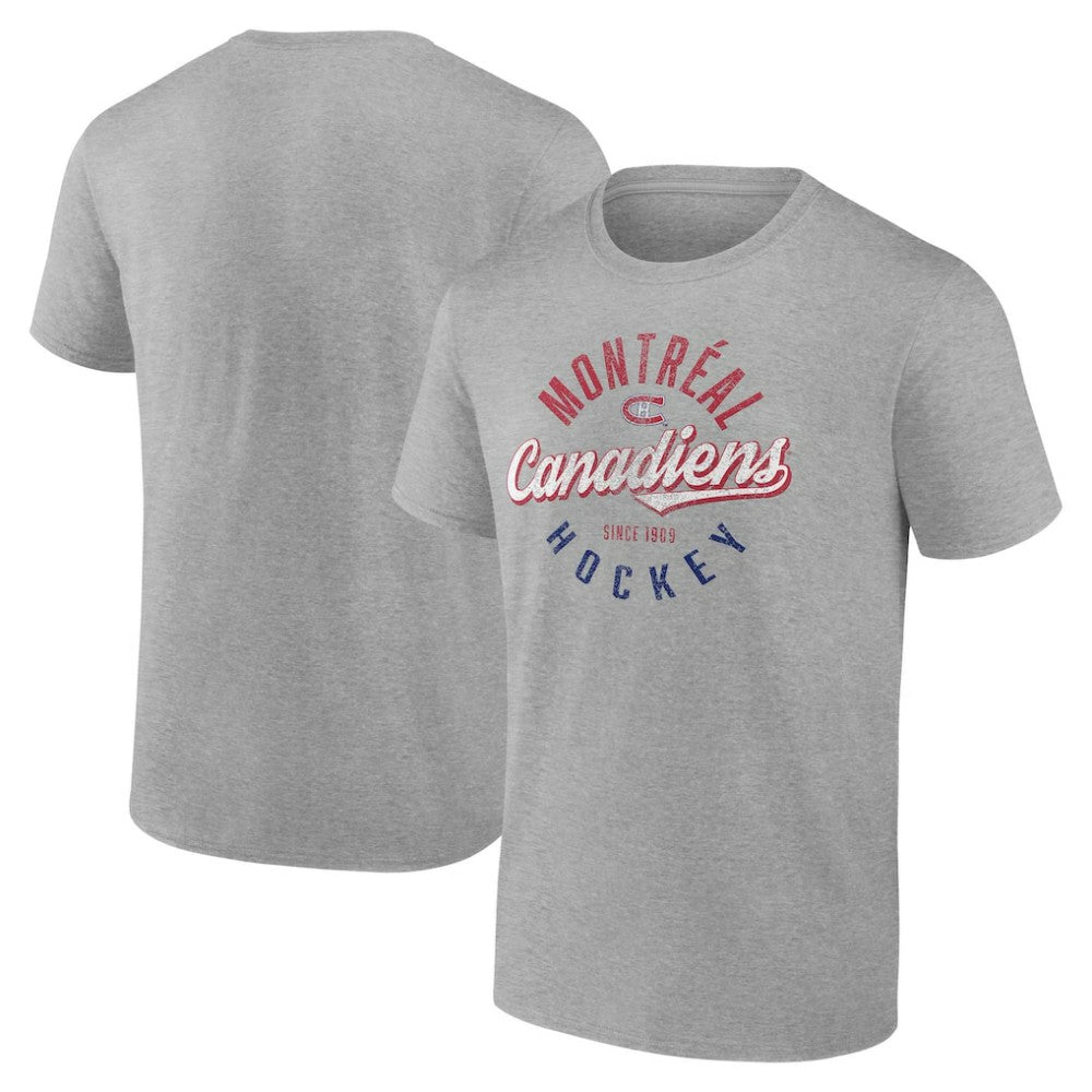 Montreal Canadiens Fanatics Emblem T-Shirt - Gray - NHL 202688333