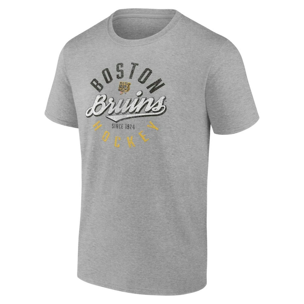 Boston Bruins Fanatics Emblem T-Shirt - Gray - NHL 202688336
