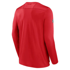 Calgary Flames Fanatics Authentic Pro Tech Long Sleeve T-Shirt - Red - NHL 202688393