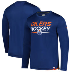 Edmonton Oilers Fanatics Authentic Pro Tech Long Sleeve T-Shirt - Royal - NHL 202688401