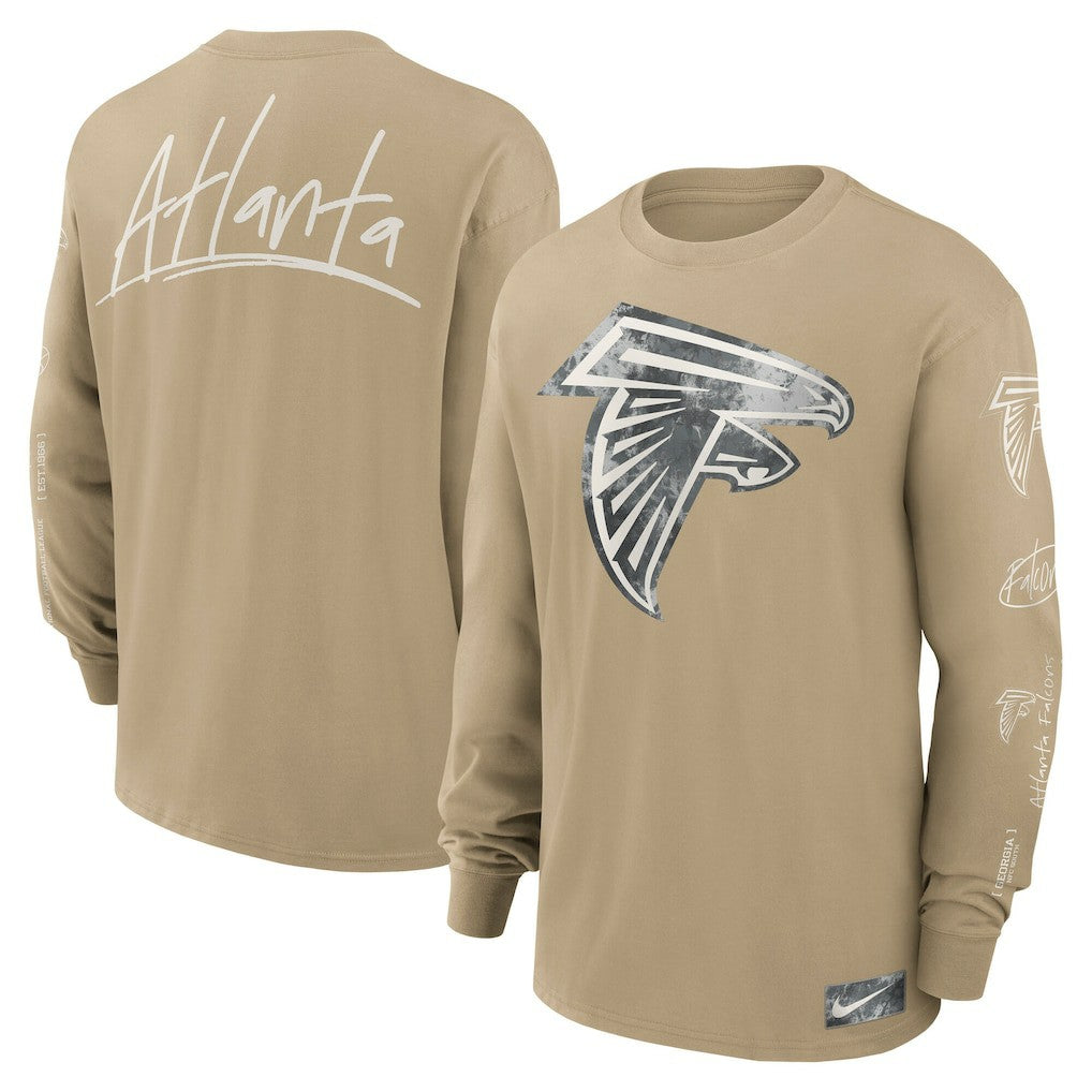 Nike Atlanta Falcons Essential Statement Max90 Long Sleeve T-Shirt Tan