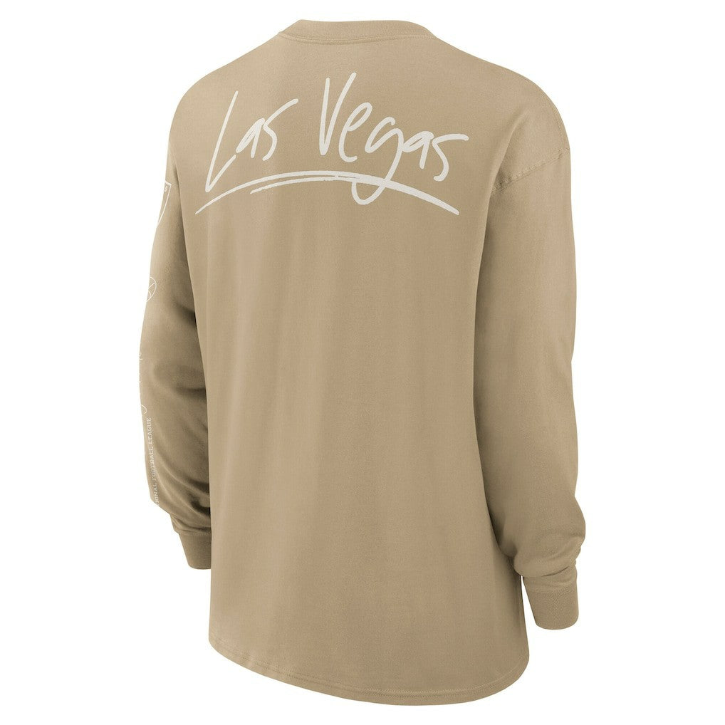 Nike Las Vegas Raiders Essential Statement Max90 Long Sleeve T-Shirt Tan