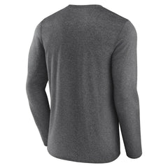 Fanatics Las Vegas Raiders Fundamentals Long Sleeve T-Shirt Heather Charcoal