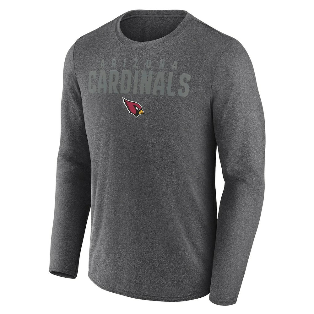Fanatics Arizona Cardinals Blackout Long Sleeve T-Shirt Heather Charcoal