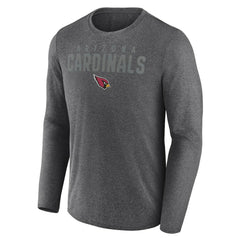 Fanatics Arizona Cardinals Blackout Long Sleeve T-Shirt Heather Charcoal