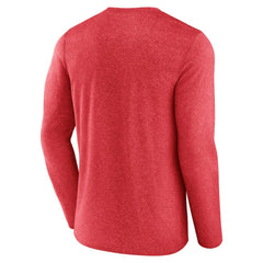 Washington Capitals Fanatics Sweep Iconic Synthetic Long Sleeve T-Shirt - Heather Red - NHL 202688587