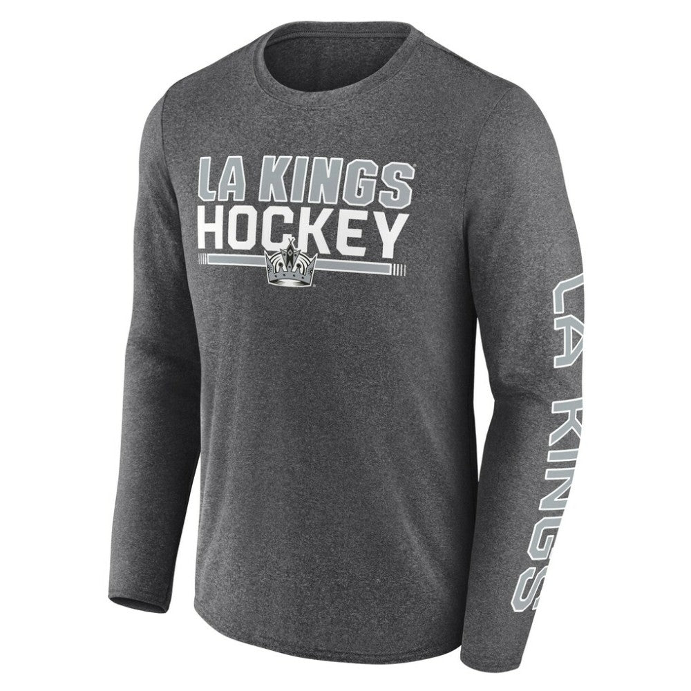 Los Angeles Kings Fanatics Sweep Iconic Synthetic Long Sleeve T-Shirt - Heather Charcoal - NHL 202688601