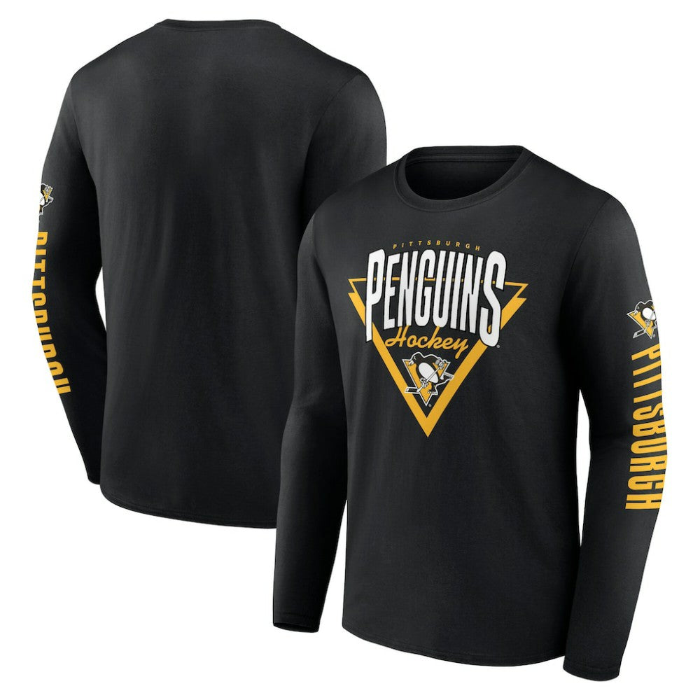 Pittsburgh Penguins Fanatics Headline Long Sleeve T-Shirt - Black - NHL 202688625