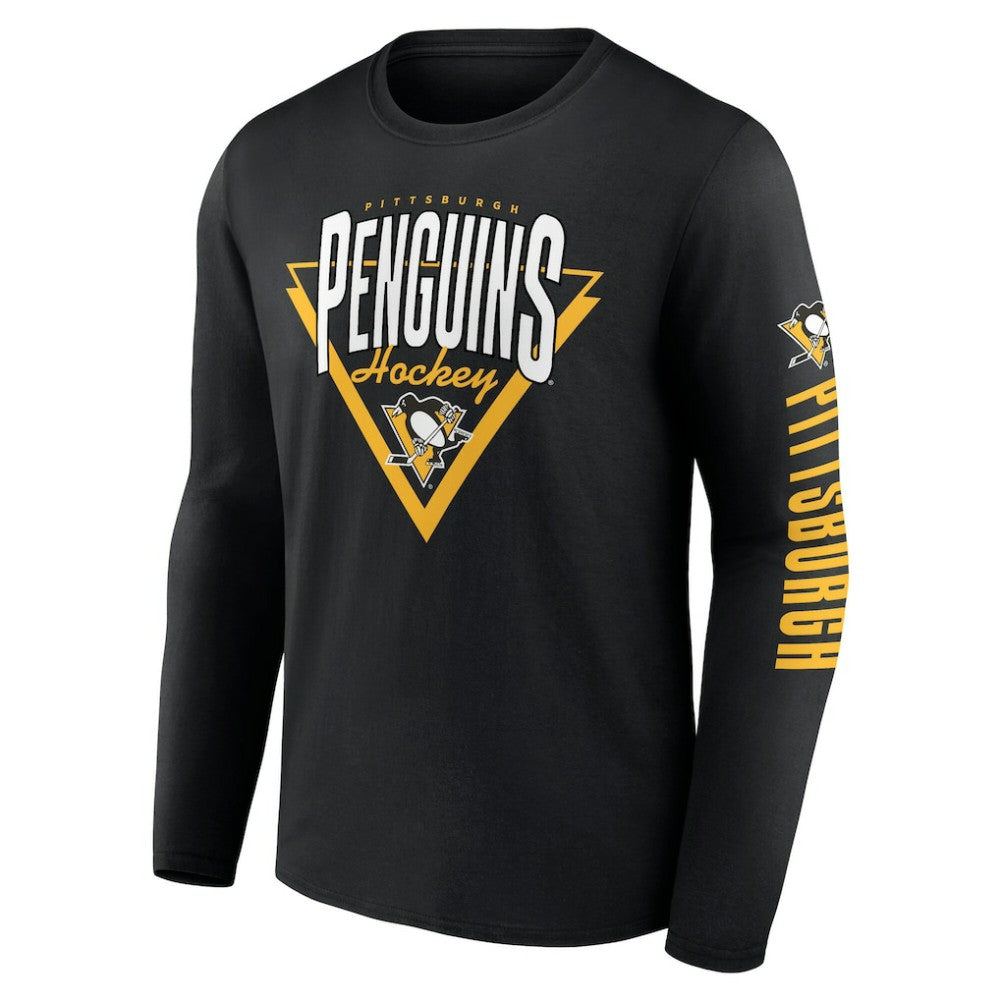 Pittsburgh Penguins Fanatics Headline Long Sleeve T-Shirt - Black - NHL 202688625